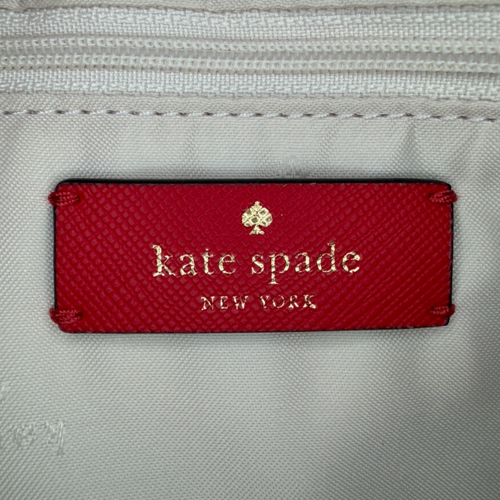 EUC - LIKE NEW - Kate Spade Red Convertible Bag with Gold Chain Detail - Picture 2 of 16
